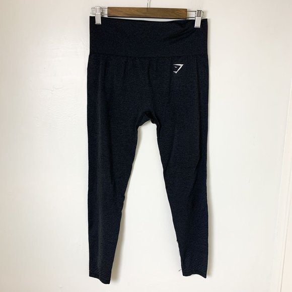 Gymshark Black Vital Seamless 2.0 Athletic Leggings M/L - Picture 2 of 6